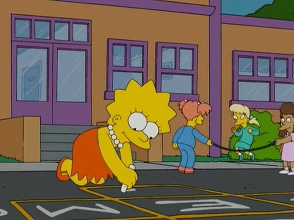 Homer and Lisa Exchange Cross Words